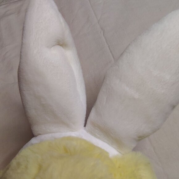 FAO Schwarz Yellow Plush Puppy Dog Labrador Bunny Ears Bowtie Stuffed Animal 12" - Picture 15 of 16